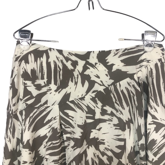 Vince Camuto women’s skirt taupe and cream high low asymmetrical feminine lined - Picture 4 of 7